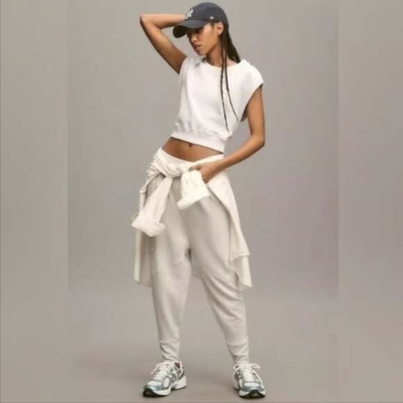 Brand New Daily Practice By Anthropologie Sparkle Joggers - Picture 1 of 6